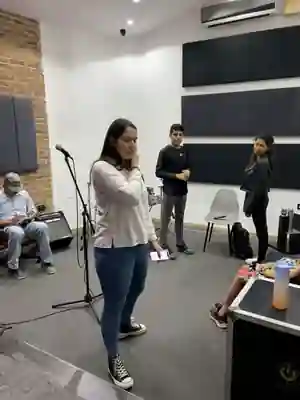 Ensayo vocal en AG Academy